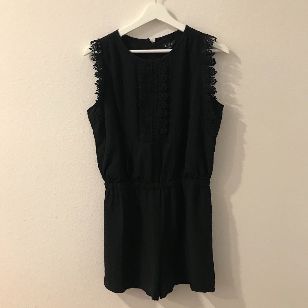 LOFT BLACK ROMPER - Picture 4 of 10